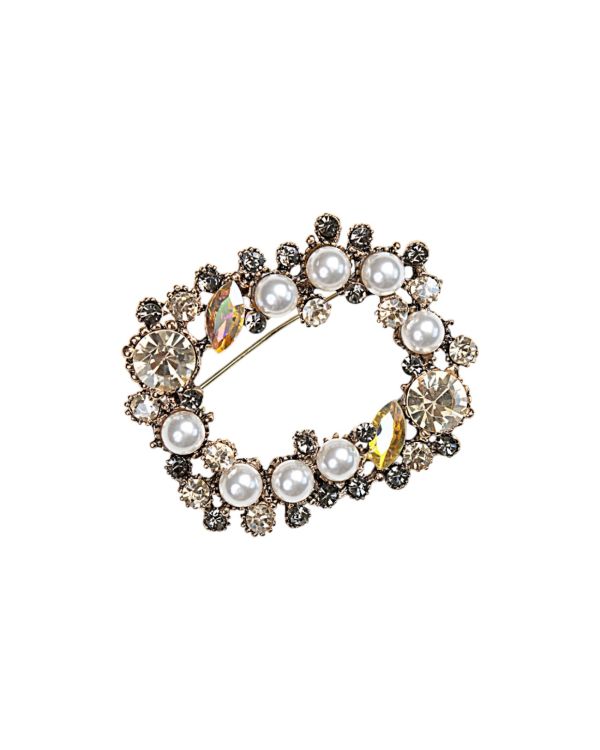 Spilla Game of Pearls